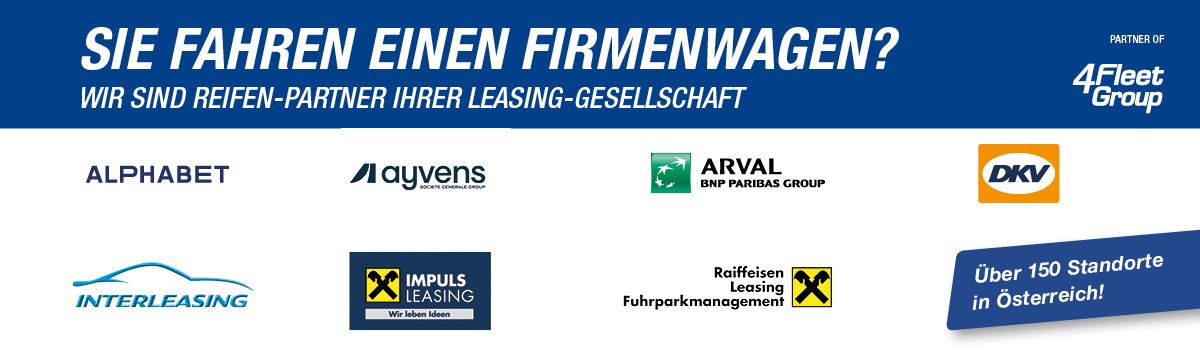 Wir sind Reifen-Partner Ihrer Leasing Gesellschaft 4Fleet Group